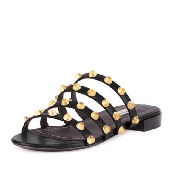 studded slide sandals